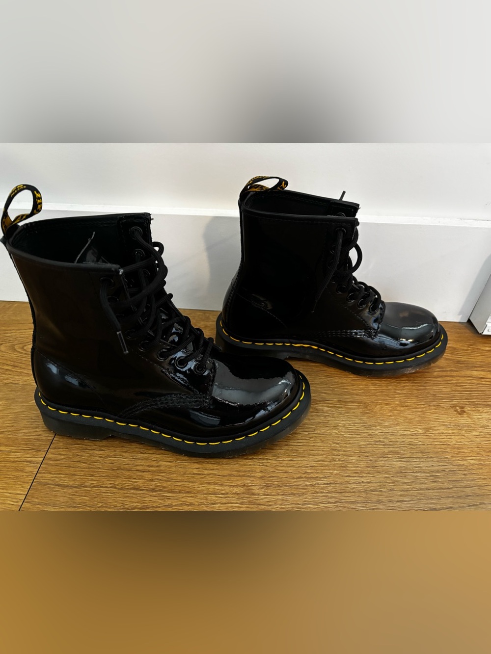 Dr. Martens Black Patent Boots - Picture 2 of 5